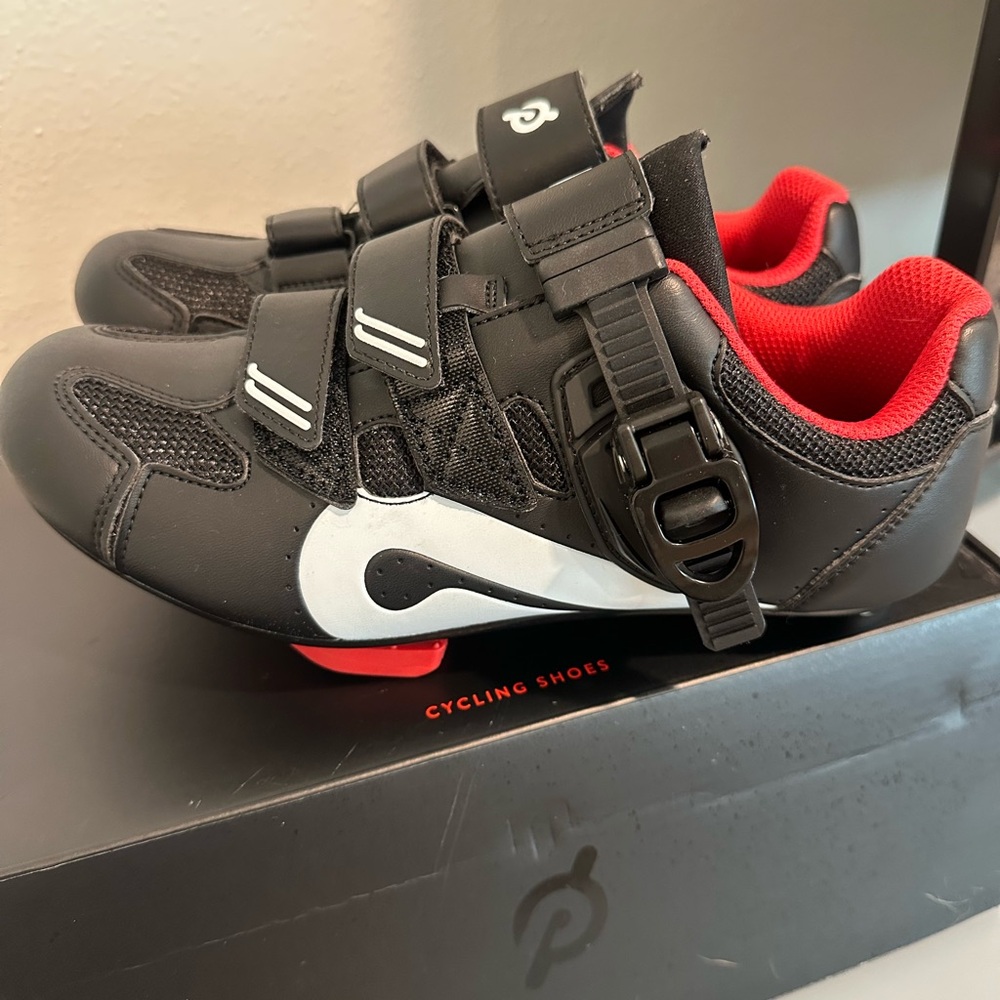 Peloton Shoes - Black and Red